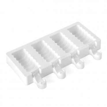 Mini Tango Easy Ice Cream High Quality Silicone Mould - 4 Cavity - With 50 Wooden Sticks