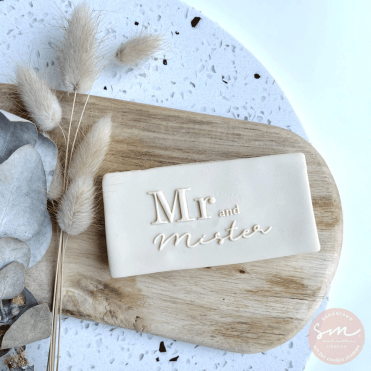 Mister and Mr - Cookie Stamp