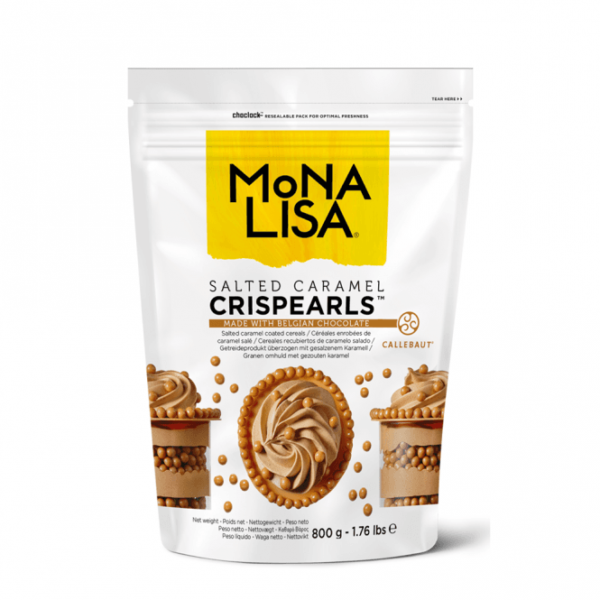 Mona Lisa Cereals Coated With Gold Salted Caramel Enrobed Pearls - 800g