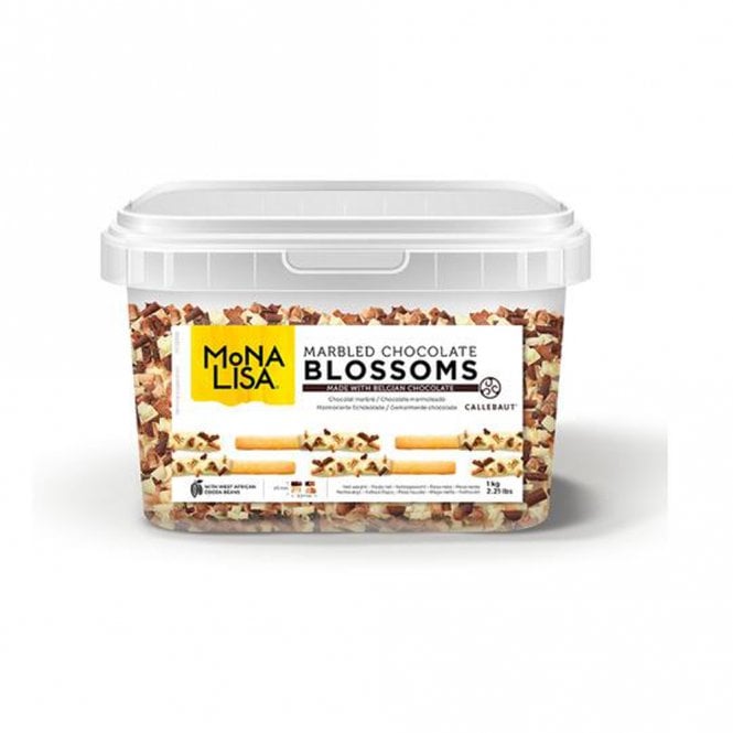 Mona Lisa Marbled Chocolate Blossoms Made With Belgian Chocolate - 1kg