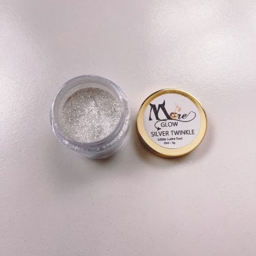 More Glow Silver Twinkle Edible Lustre Sparkle Dust