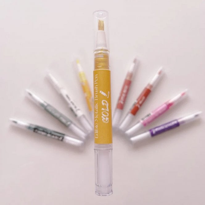 Moreish Cakes More Markers - Edible Metallic Brush Pen - Gold AF (2.5ml)