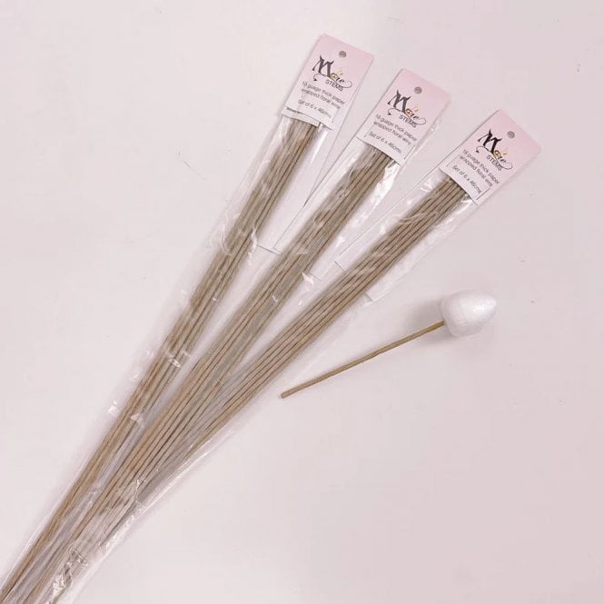 Moreish Cakes More Stems 18 Gauge Thick Paper Wrapped Wires Set of 6