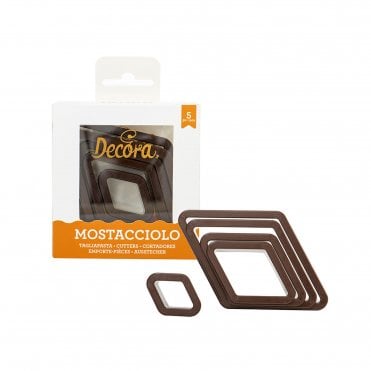 Mostacciolo Cookie Cutter- Set of 5