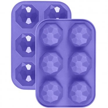 Diamond Hot Chocolate Bomb Silicone Mould - 6 Cavity