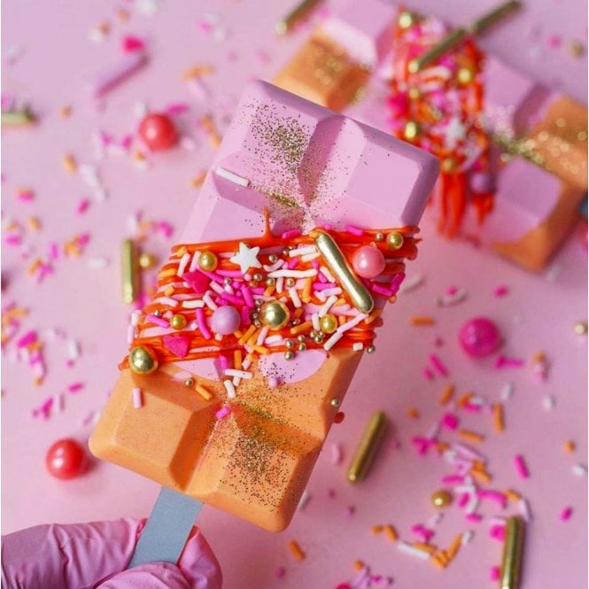 Mould Factory Extra Large Chocolate Bar Shape Cakesicle Silicone Mould - 4 Cavity