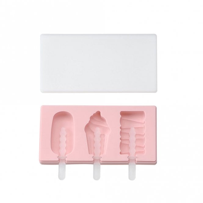 Mould Factory Funky Rectangle, Cupcake & Classic - Cakesicle Ice Cream Mould - 3 Cavity