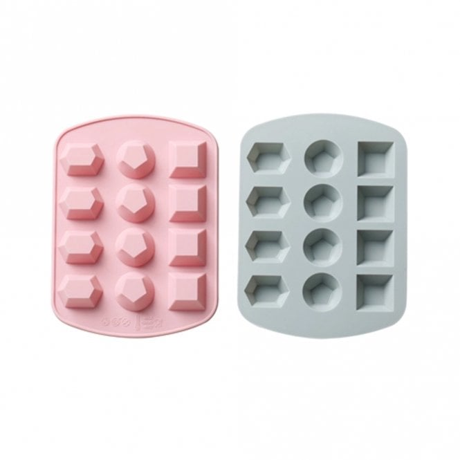 Mould Factory Gem Stone Crystal Chocolate Silicone Mould - 12 Cavity