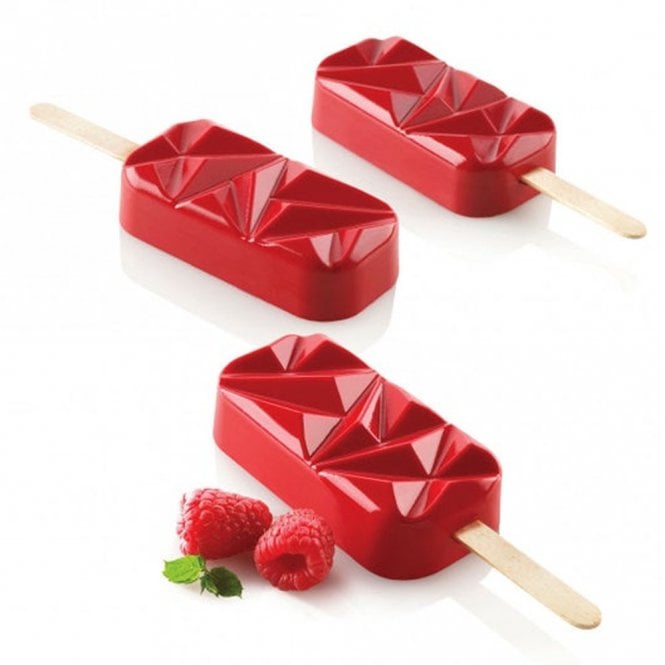 Mould Factory Geo Shock Pop Cakesicle Silicone Mould - 4 Cavity