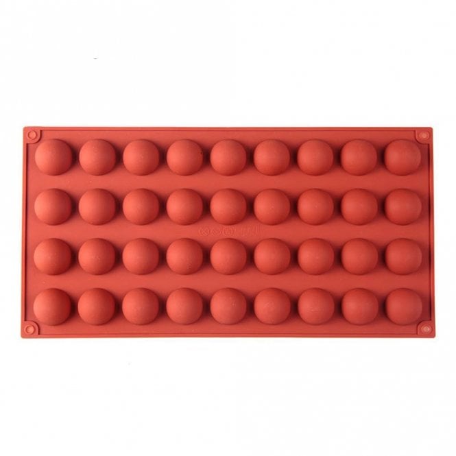 Mould Factory Hot Chocolate Bomb / Ball Silicone Chocolate Mould - 36 Cavity - 2.8cm Diameter