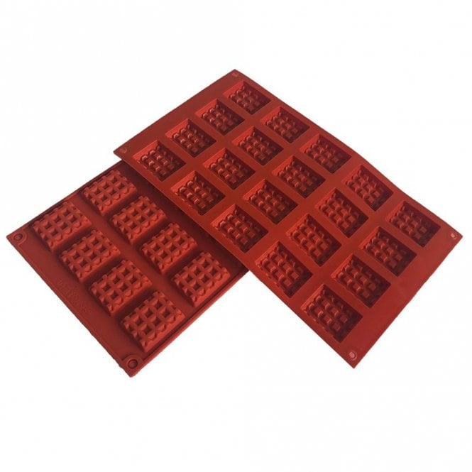 Mould Factory Mini Chocolate Bar Silicone Mould - 20 Cavity