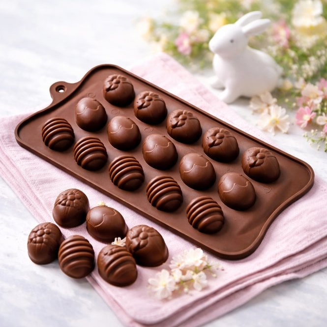 Mould Factory Mini Easter Eggs Silicone Mould - 15 Cavity
