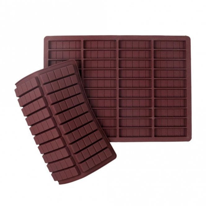 Mould Factory Mini Square Chocolate Bar Silicone Mould - 40 Cavity