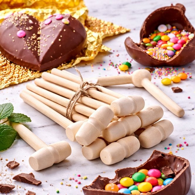 Mould Factory Mini Wooden Mallets For Breakable Chocolate Mould