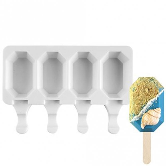 Mould Factory Octagon Gem Cakesicle Mould - 4 Cavity