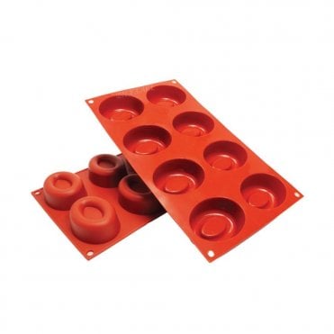 Oval Doughnut Baking Silicone Mould - 8 Cavity