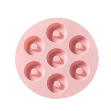 Pink Medium Sized Donut Mould - 7 Cavity