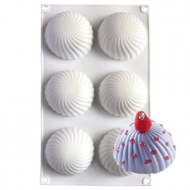 Sea Shell Swirls Cake Silicone Mould - 6