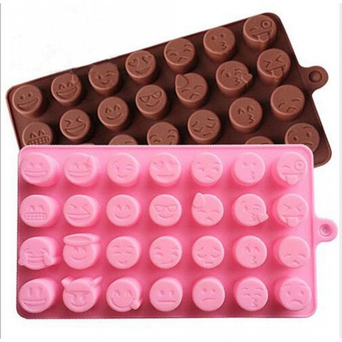Mould Factory Smiley Emoji's Chocolate Silicone Mould - 28 Cavity