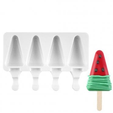 Triangle Cakesicle Mould - 4 Cavity