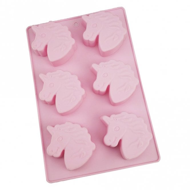 Mould Factory Unicorn Mare Head Chocolate Silicone Mould - 6 Cavity