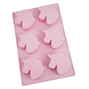 Unicorn Mare Head Chocolate Silicone Mould - 6 Cavity