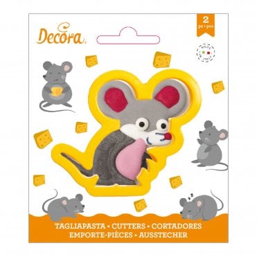 Mouse Plastic Cookie Cutter