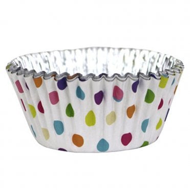 Multi Col - Trimmed Foil Lined Baking Cases - Pack of 30