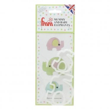 Mummy & Baby Elephant Cutter Set