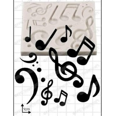 Musical Notes - Cake Decorating Silicone Mould