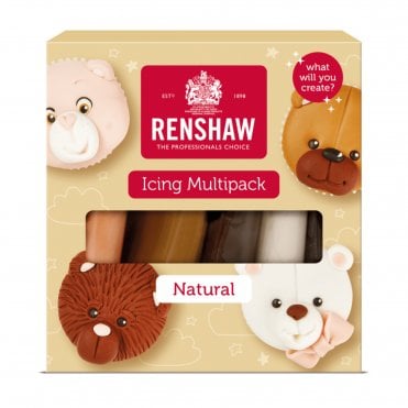 Natural Colour Fondant Icing Multipack - 5 x 100g