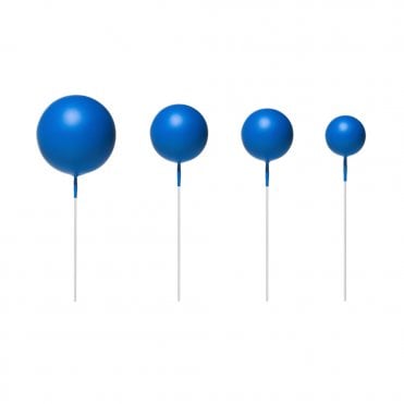Navy Blue - Sphere Ball Cake Decorating Toppers ( Pack Of 5)