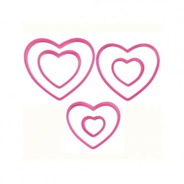 Nesting Heart Cutter - Set of 6