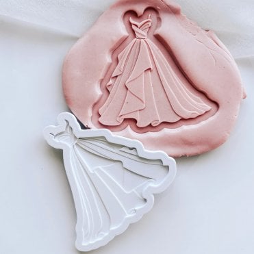 New Layered Wedding Dress Stamp & Cutter
