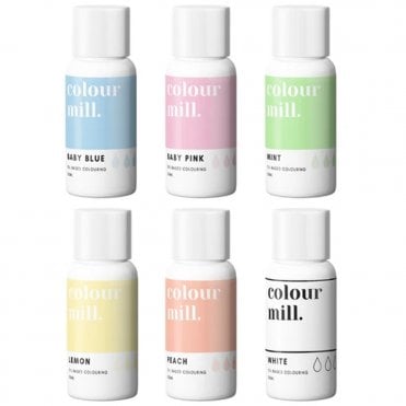 Next Generation Oil Based Food Colouring 100ml - Pastel Colours Pack Of 6