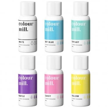 Next Generation Oil Based Food Colouring 100ml - Rainbow Colours Pack Of 6