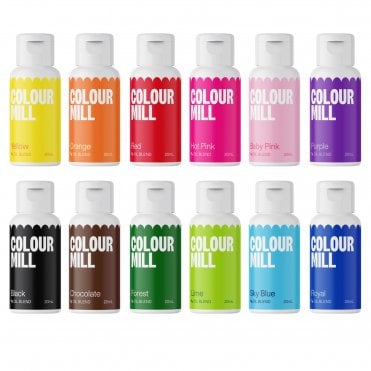 Next Generation Oil Based Food Colouring 20ml - Kickstarter Pack of 12