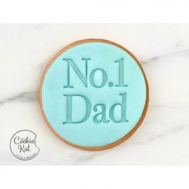 No.1 Dad - Fathers Day Embosser Stamp