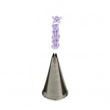 No. 15 Small Open Star Piping Nozzle