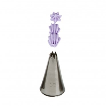 No. 18 Small Open Star Piping Nozzle