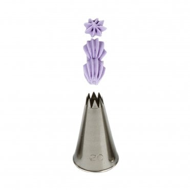 No. 20 Small Open Star Piping Nozzle