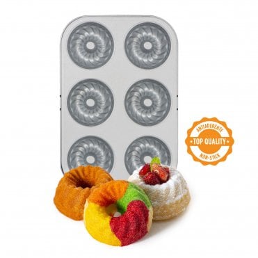 Non-Stick 6 Cavity Kugelhopf Pan - 7.5 cm