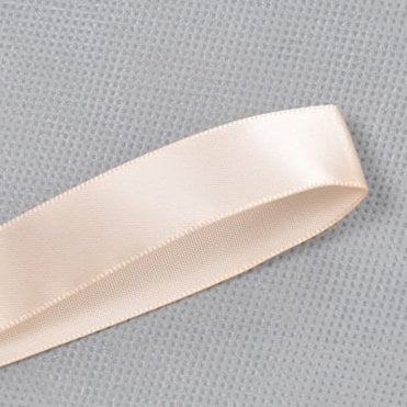 Nude Double-Faced Satin Ribbon - 25mm