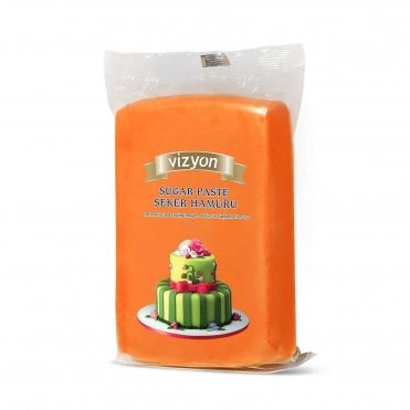 Orange Premium Sugar Paste Fondant - 1kg