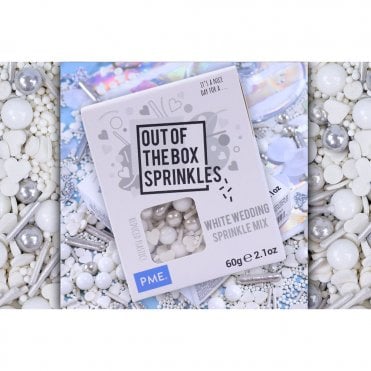 Out of the Box Sprinkle Mix - White Wedding Mix 60g Best Before: 25/05/2025