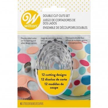 Oval Double-Sided Cutters - Set of 6