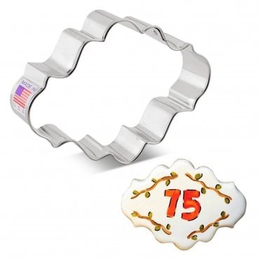 Oval Plaque Cookie Cutter – Perfect for Personalized & Decorative Treats