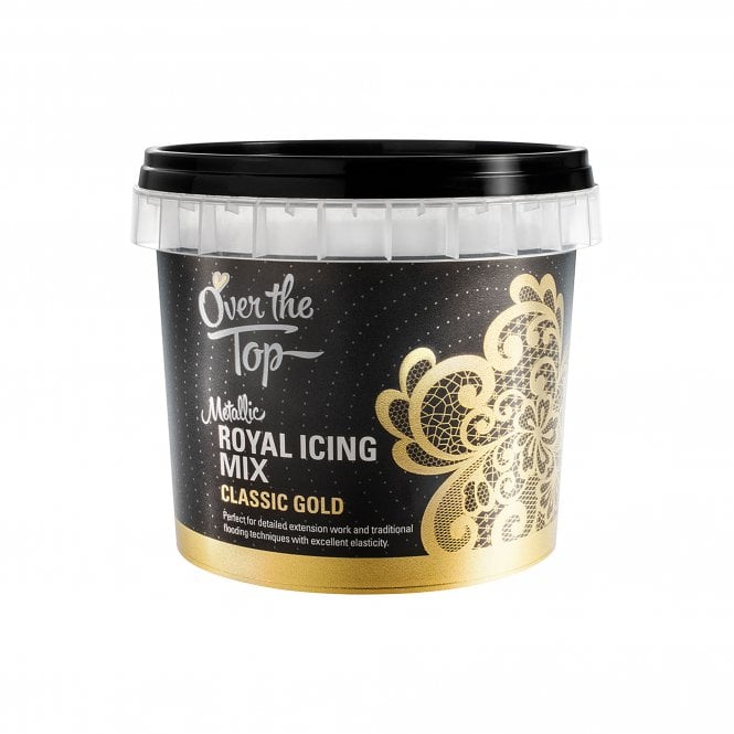 Over the Top OTT Metallic Royal Icing Mix – Classic Gold 150g