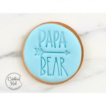 PAPA BEAR - Fathers Day Embosser Stamp