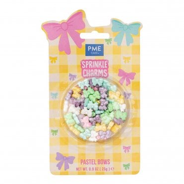 Pastel Bows Sprinkle Charms (25g/0.9oz)